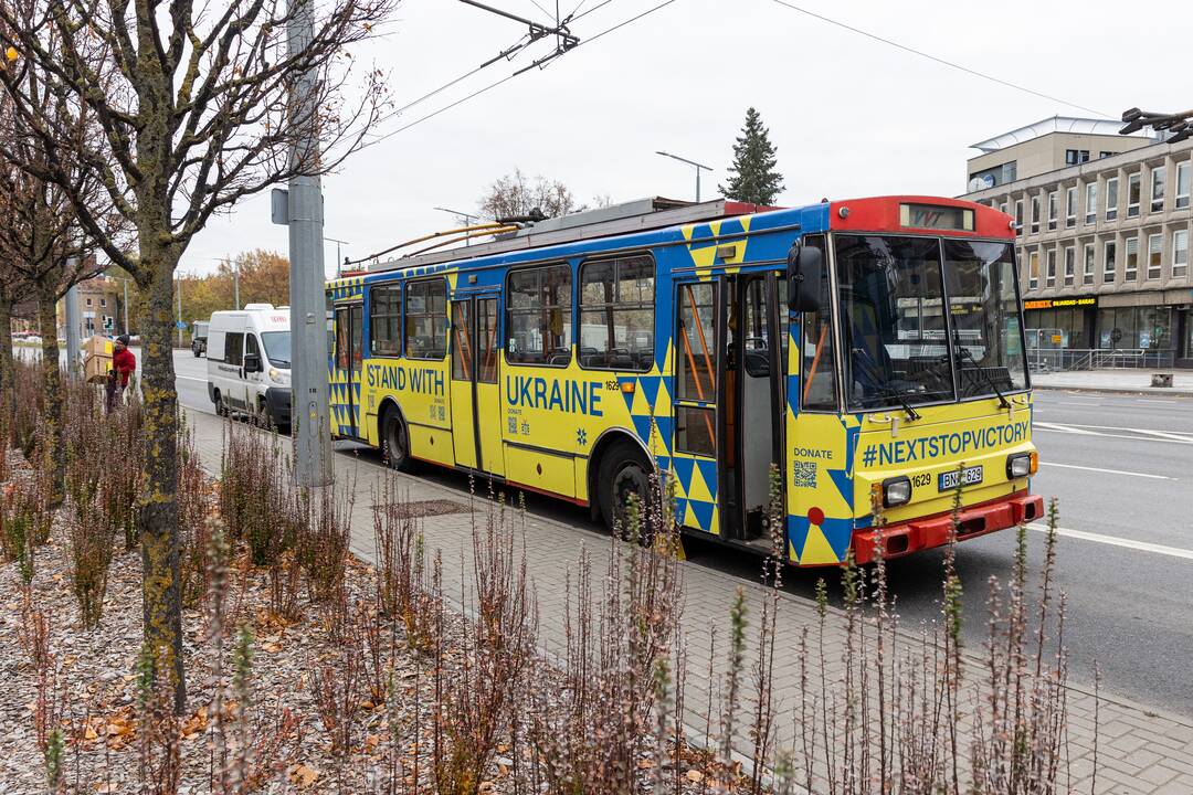 „UNITED24“ pažymėtų troleibusų pristatymas