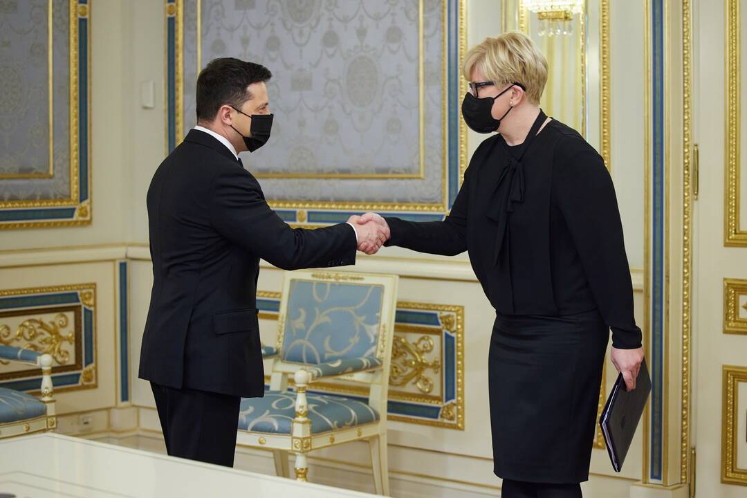 I. Šimonytės vizitas Ukrainoje