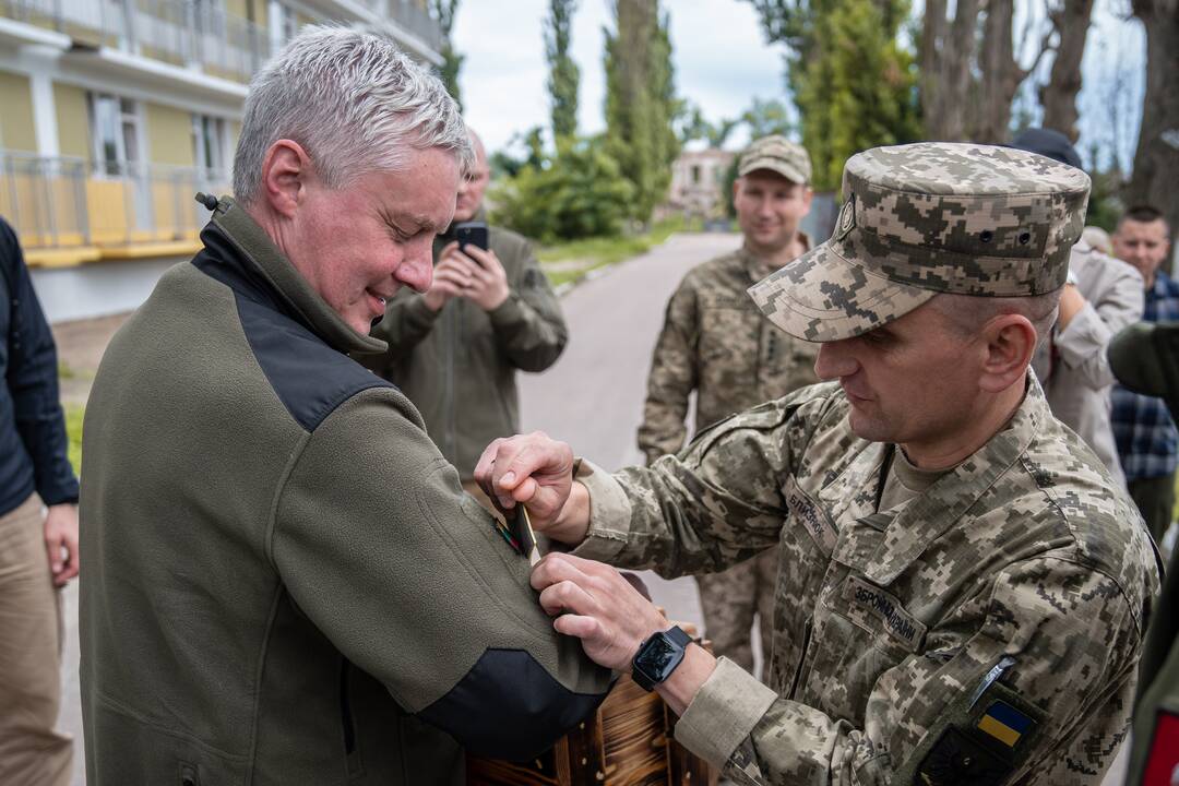 A. Anušausko vizitas Ukrainoje