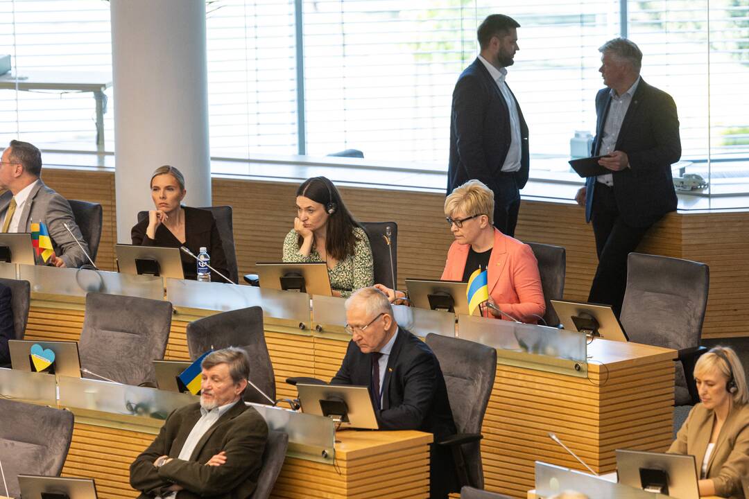 Seimo posėdis dėl pirmalaikių rinkimų