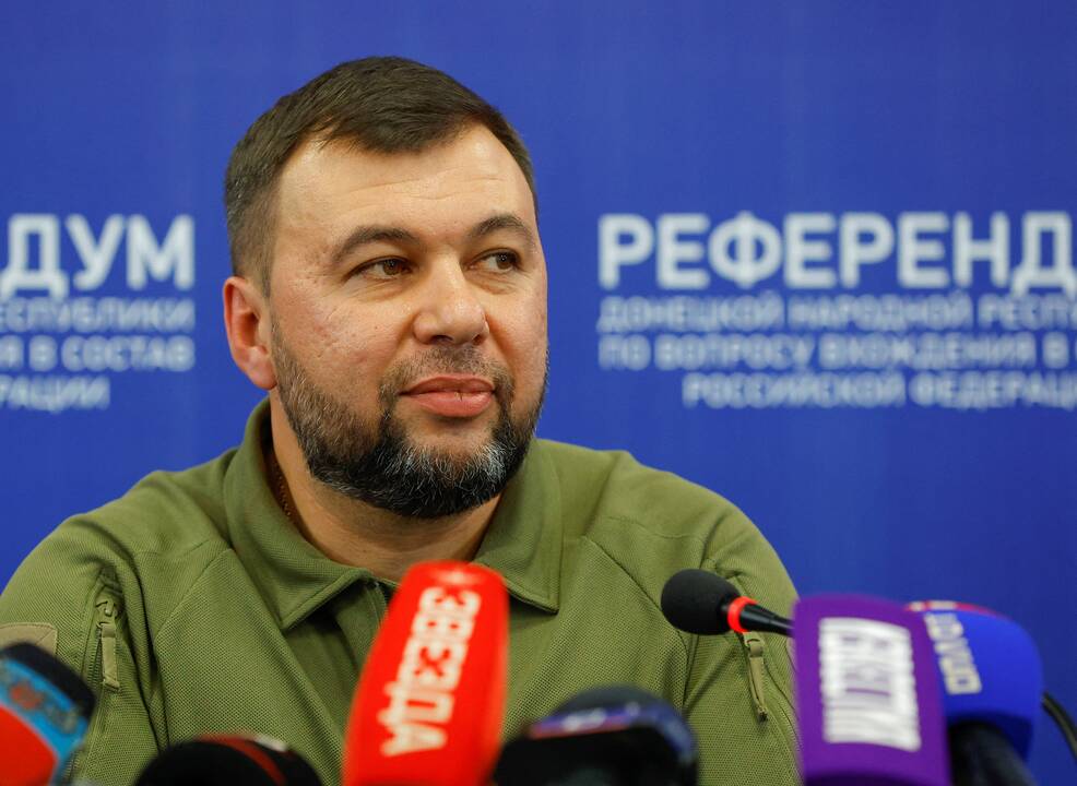 Donecko apsišaukėliškos respublikos sukilėlių lyderis Denisas Pušilinas