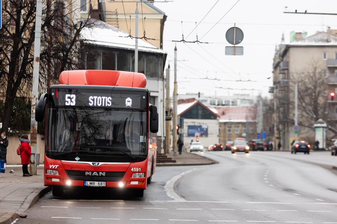 Vilniuje – viešojo transporto vairuotojų streikas