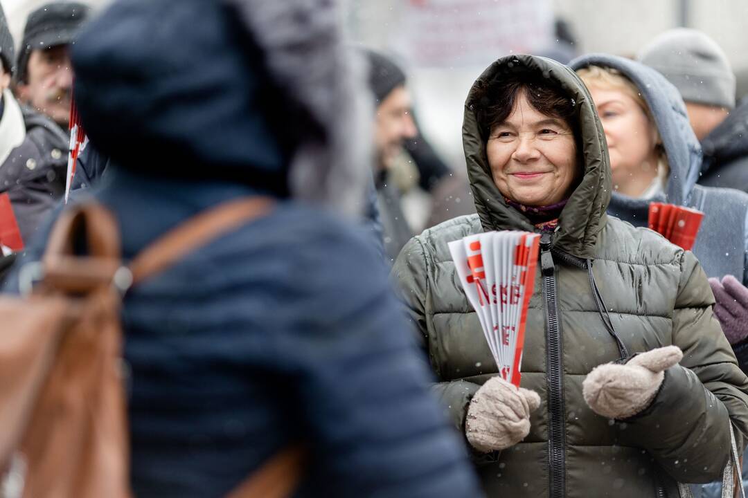 Streikuojančių vairuotojų palaikymo piketas