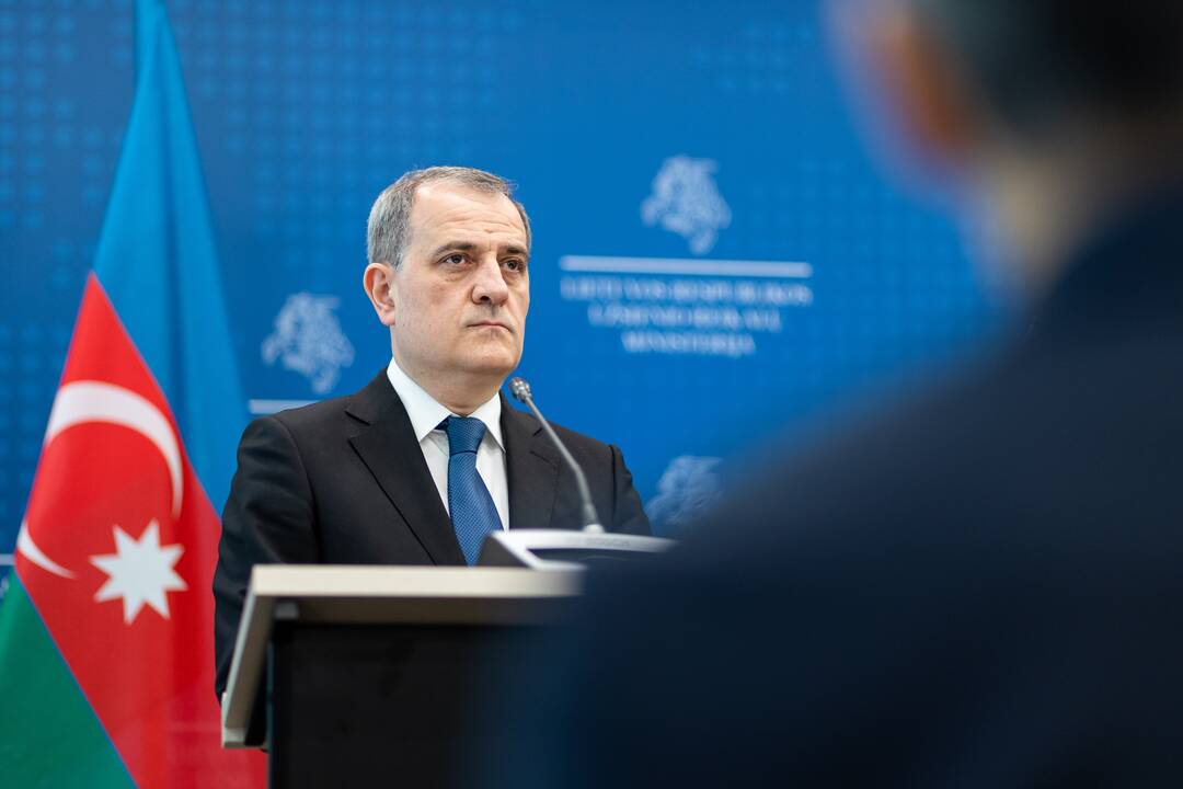 G. Landsbergio ir Azerbaidžano ministro spaudos konferencija