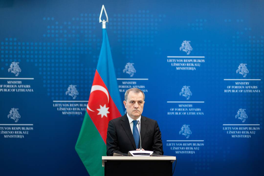 G. Landsbergio ir Azerbaidžano ministro spaudos konferencija