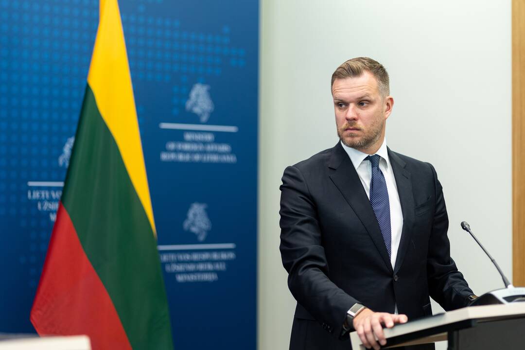 G. Landsbergio ir Azerbaidžano ministro spaudos konferencija