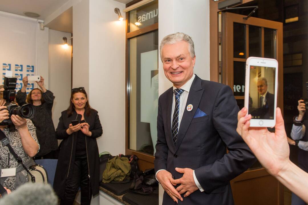 G. Nausėdos štabas švenčia
