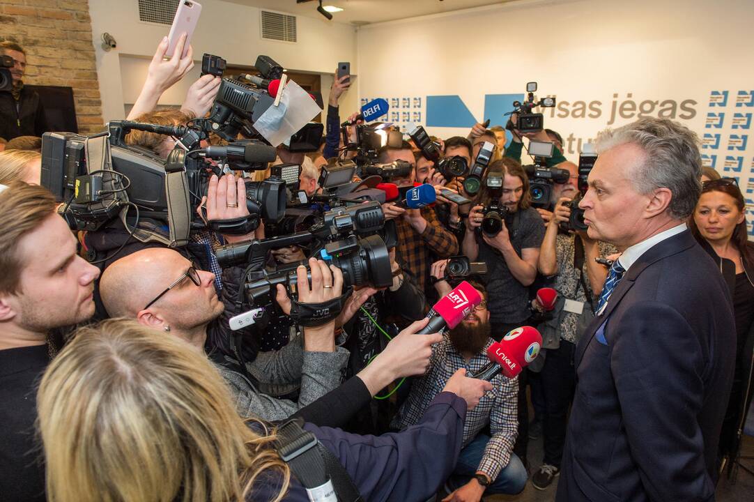 G. Nausėdos štabas švenčia