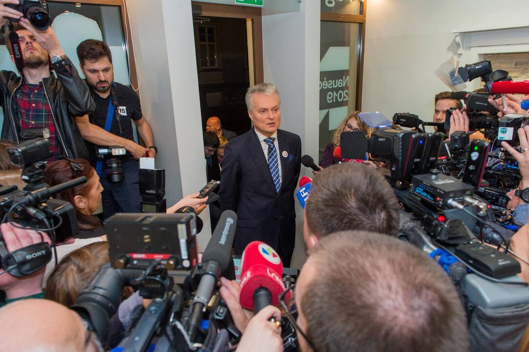 G. Nausėdos štabas švenčia