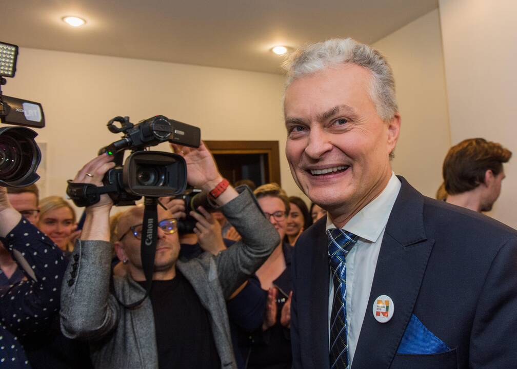G. Nausėdos štabas švenčia