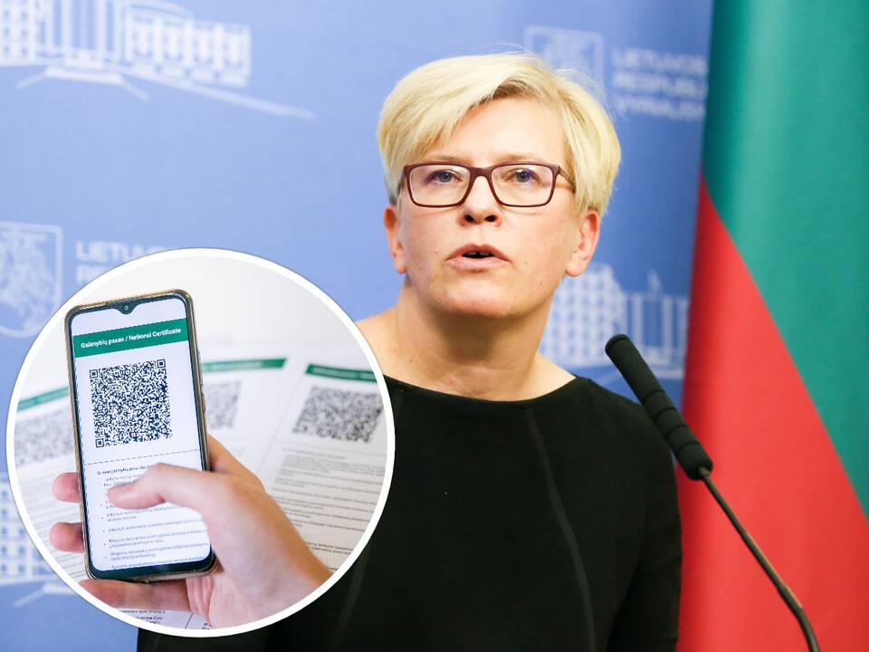 Premjerė sako, kad neketinama grįžti prie griežto karantino: galimybių pasas veikia