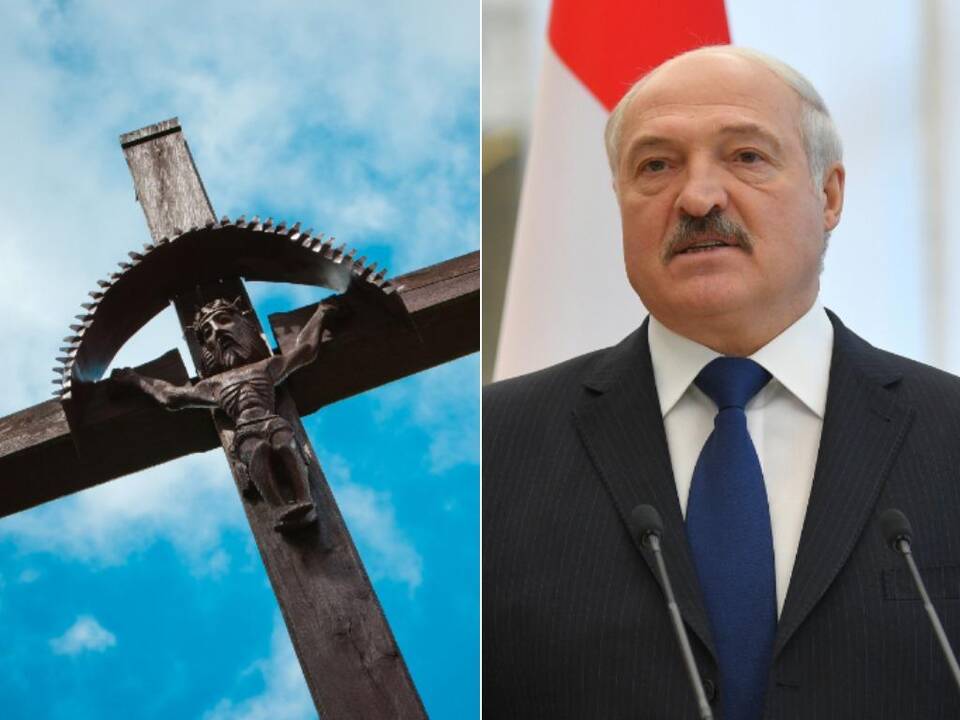 Prie Minsko pastatytas lietuvių kryžius stalinizmo aukoms nugriautas ir išvežtas