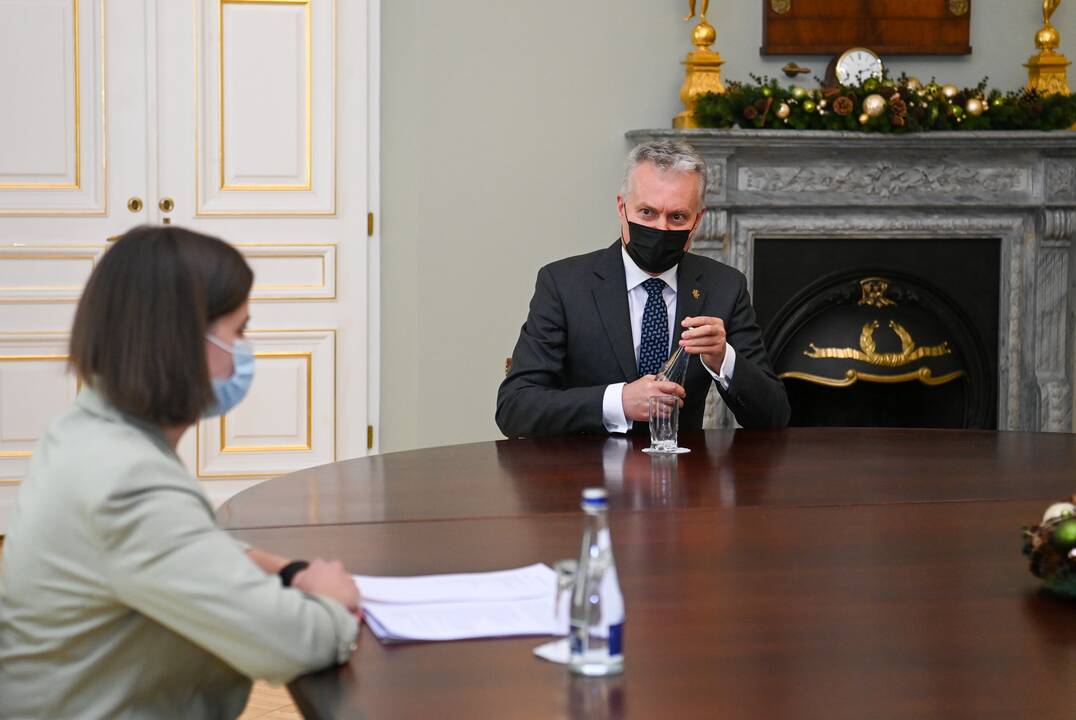 G. Nausėda susitinka su kandidate į ministres G. Skaiste