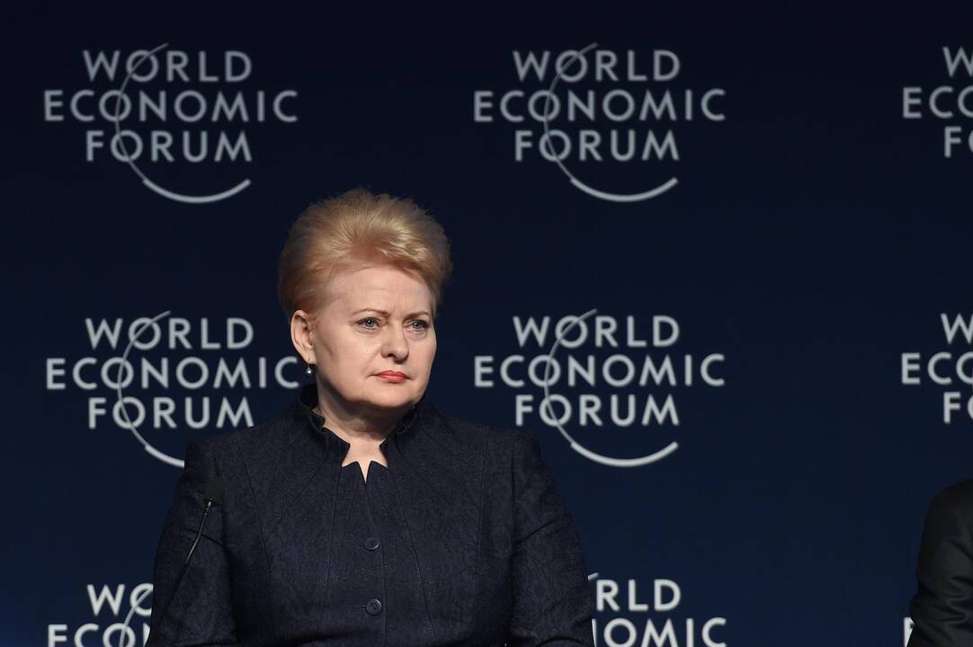 Prezidentė: Rusija atvirai meluoja apie padėtį Ukrainoje