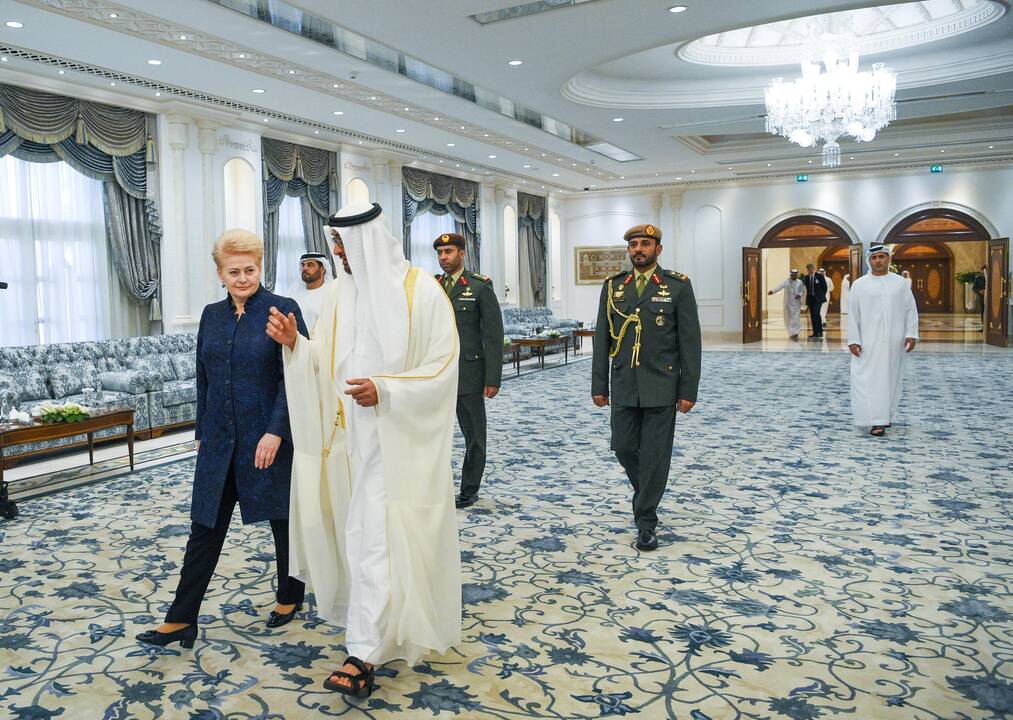 D. Grybauskaitė vieši Jungtiniuose Arabų Emyratuose