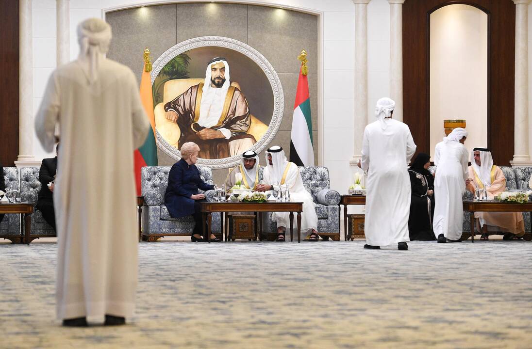 D. Grybauskaitė vieši Jungtiniuose Arabų Emyratuose