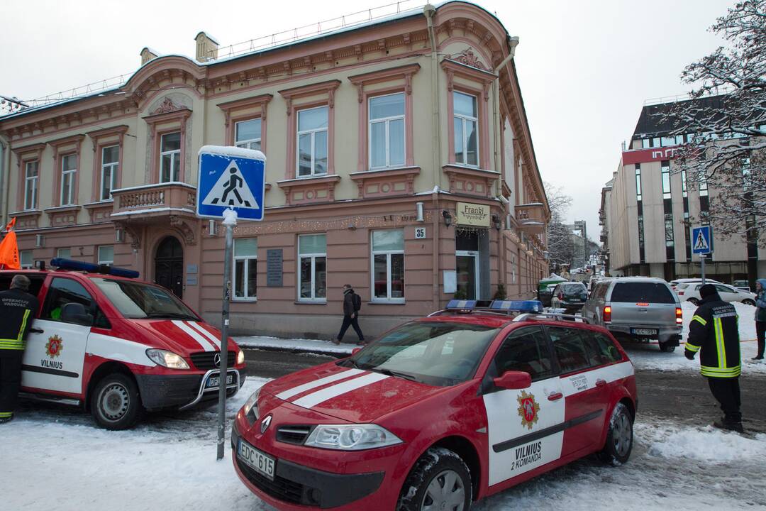 Vilniaus centre įgriuvo pastatas