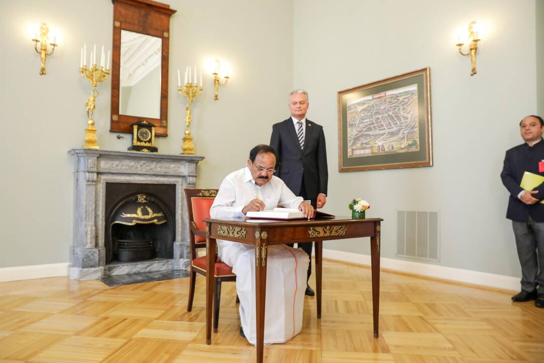 Lietuvoje vieši Indijos viceprezidentas