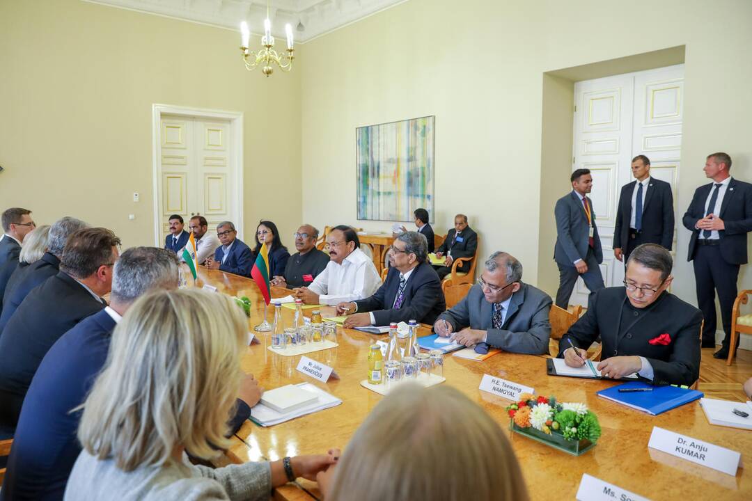 Lietuvoje vieši Indijos viceprezidentas