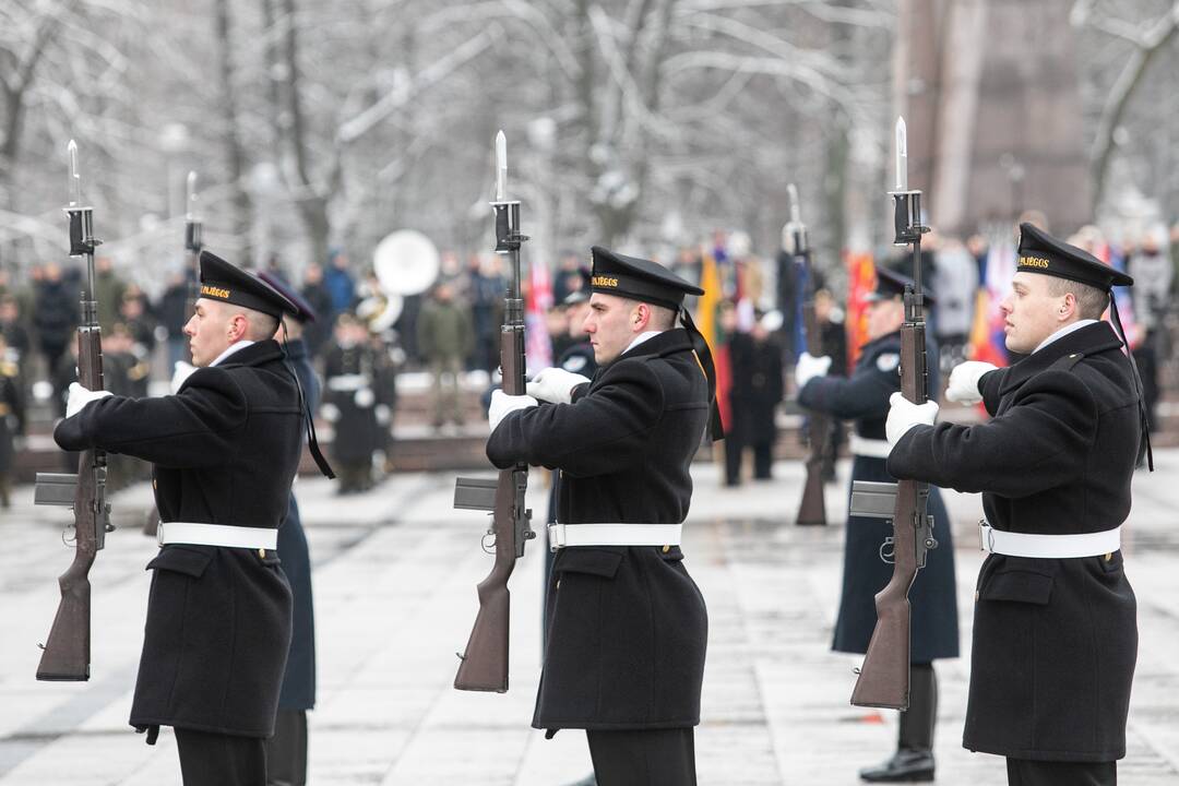 Iškilminga rikiuotė Kariuomenės dienos proga