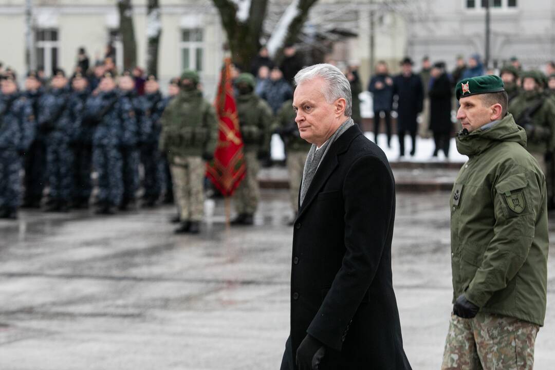 Iškilminga rikiuotė Kariuomenės dienos proga