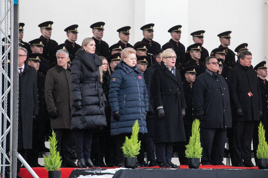 Iškilminga rikiuotė Kariuomenės dienos proga