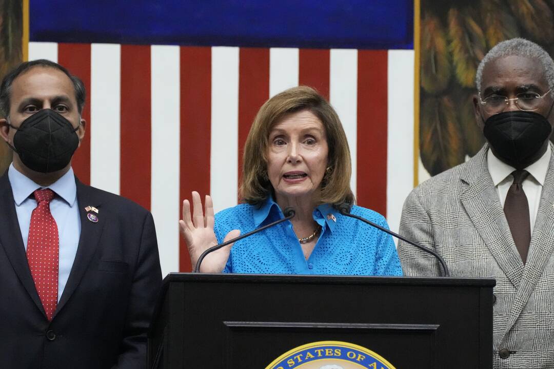 N. Pelosi: JAV neleis Kinijai izoliuoti Taivano
