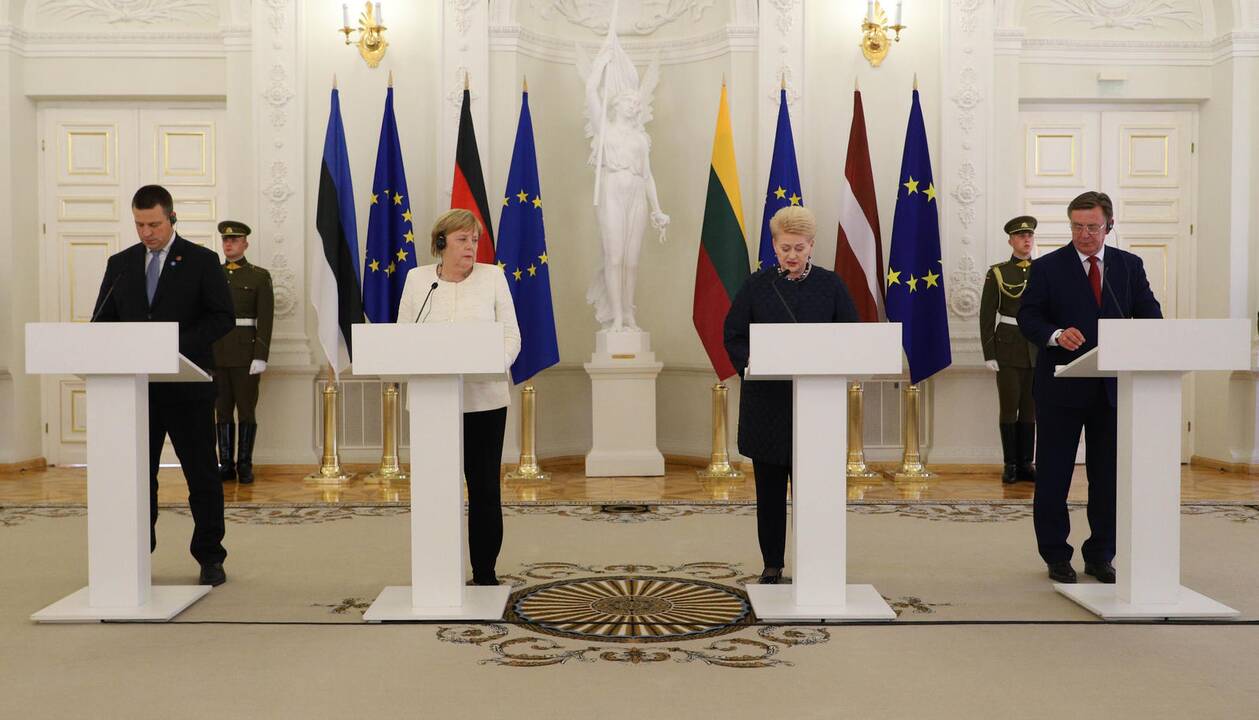 Į Lietuvą atvyko Vokietijos kanclerė A. Merkel