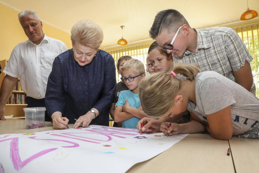 D. Grybauskaitė lankosi Biržuose