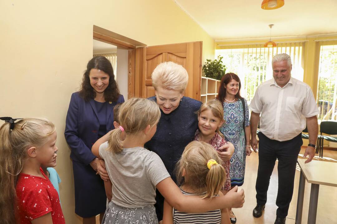 D. Grybauskaitė lankosi Biržuose
