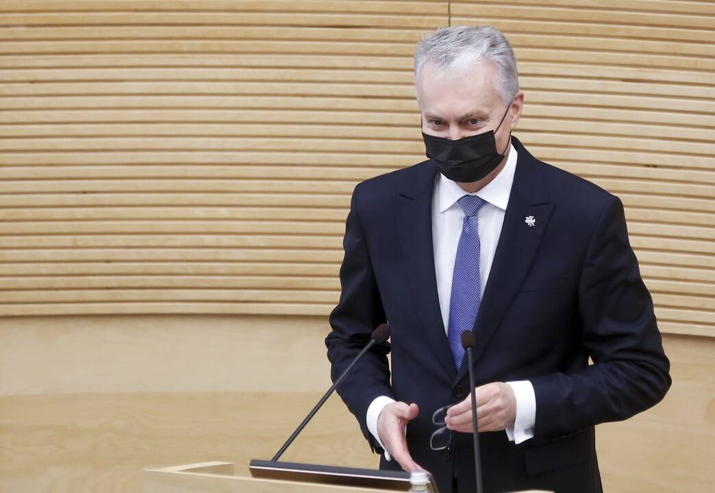 Šalies vadovas G. Nausėda lankosi Seime