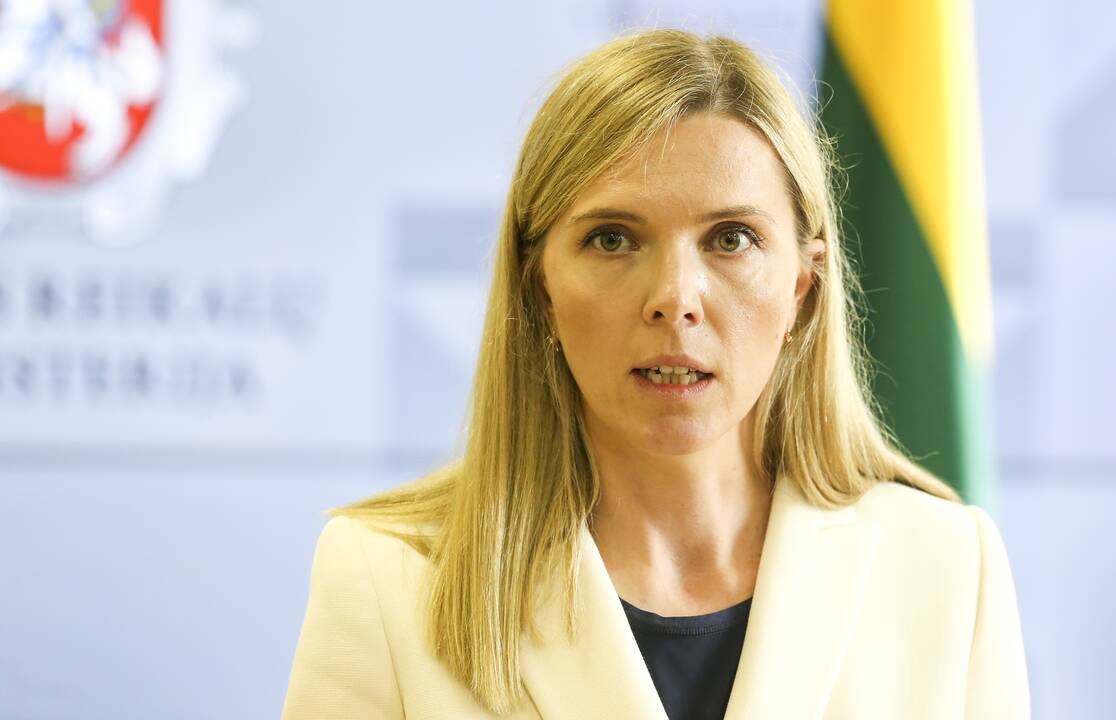 VRM spaudos konferencija dėl migrantų