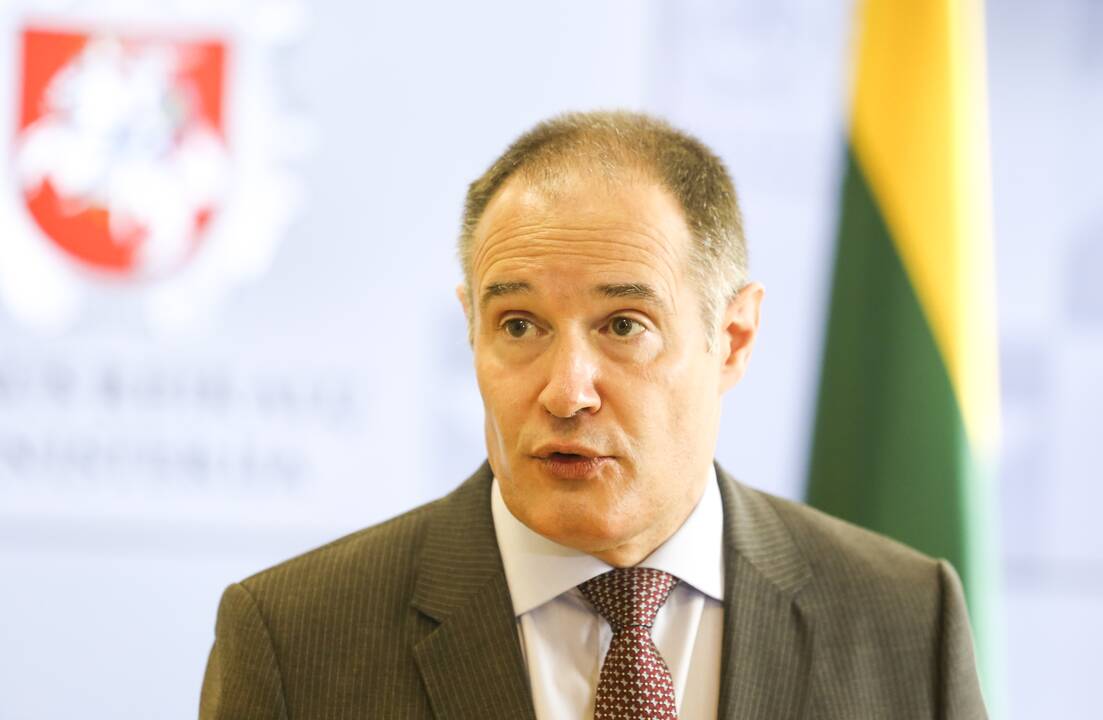 VRM spaudos konferencija dėl migrantų