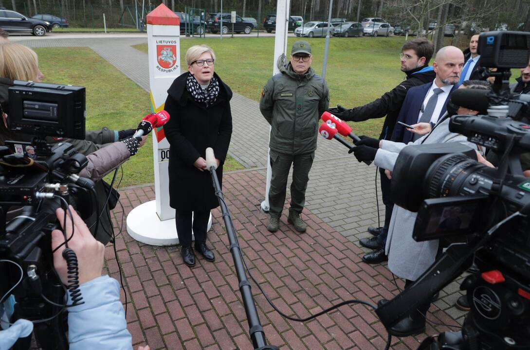 Premjerė lankėsi Kapčiamiesčio pasienio užkardoje