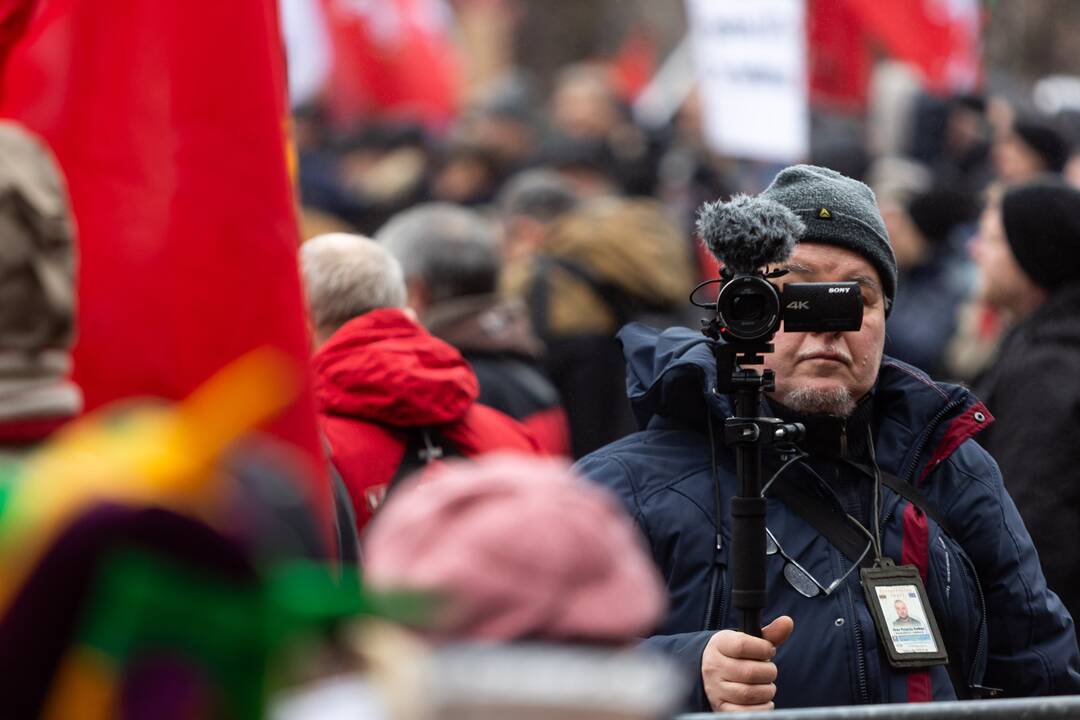 Protestas prie Seimo Sausio 13-ąją