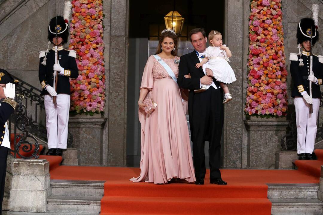Švedijos princesė Madeleine pagimdė berniuką