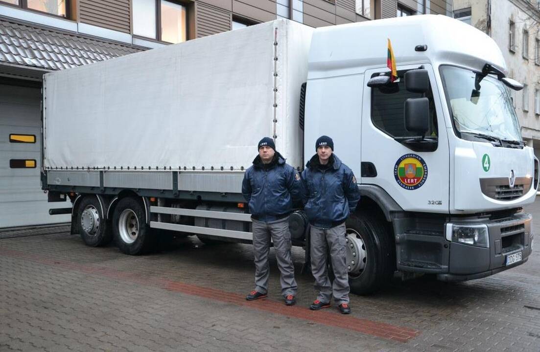 Į Bulgariją išgabenta pagalbos pabėgėliams siunta