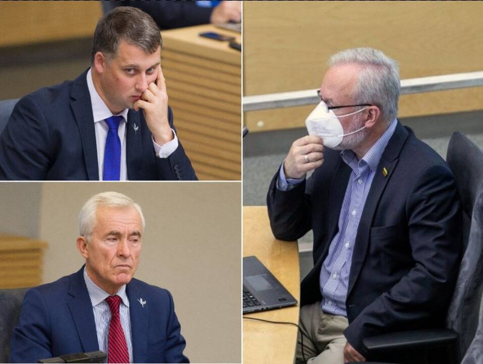 J. Razma prašo etikos sargų įvertinti be kaukių Seime buvusius V. Ąžuolą ir D. Kepenį