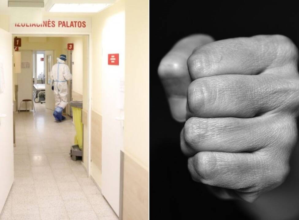 Šiaulių ligoninėje siautėjo baltarusis: vedamas į COVID skyrių puolė policininką
