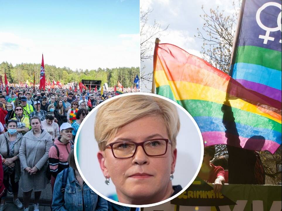Premjerė sako, kad būtų suteikusi leidimus ir Šeimų maršui, ir LGBT eitynėms