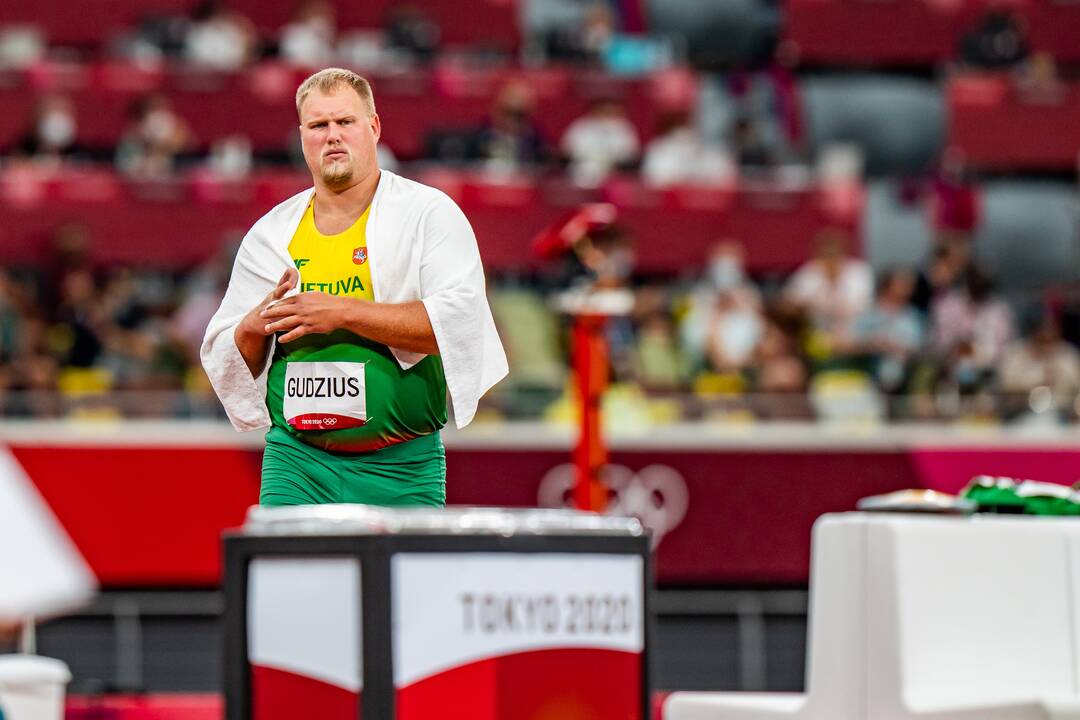 A. Gudžiaus startas disko metimo finale