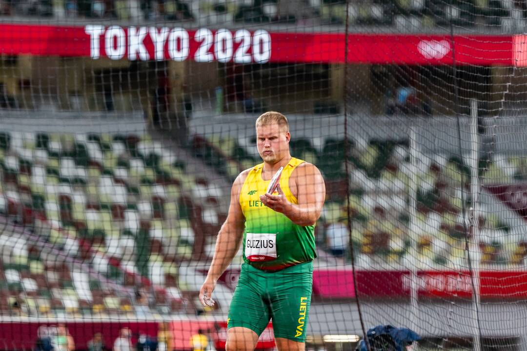 A. Gudžiaus startas disko metimo finale