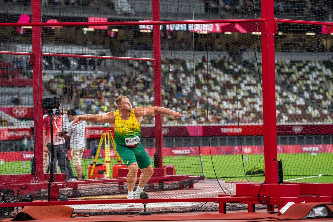 A. Gudžiaus startas disko metimo finale