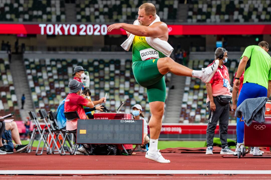 A. Gudžiaus startas disko metimo finale