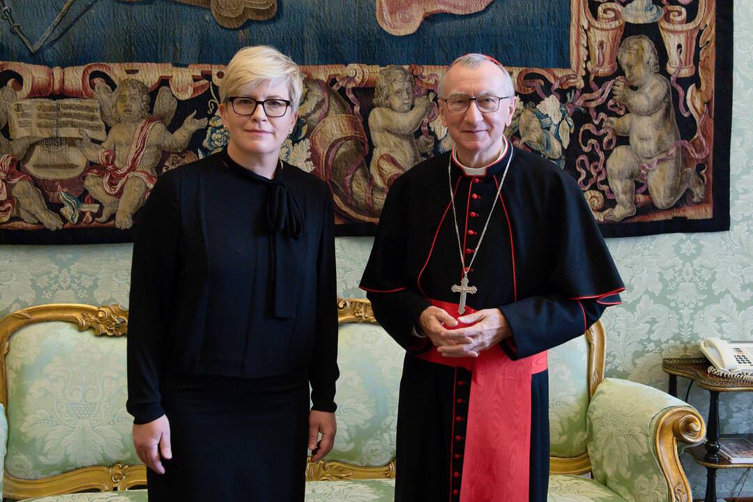 Lietuvos premjerė susitiko su popiežiumi