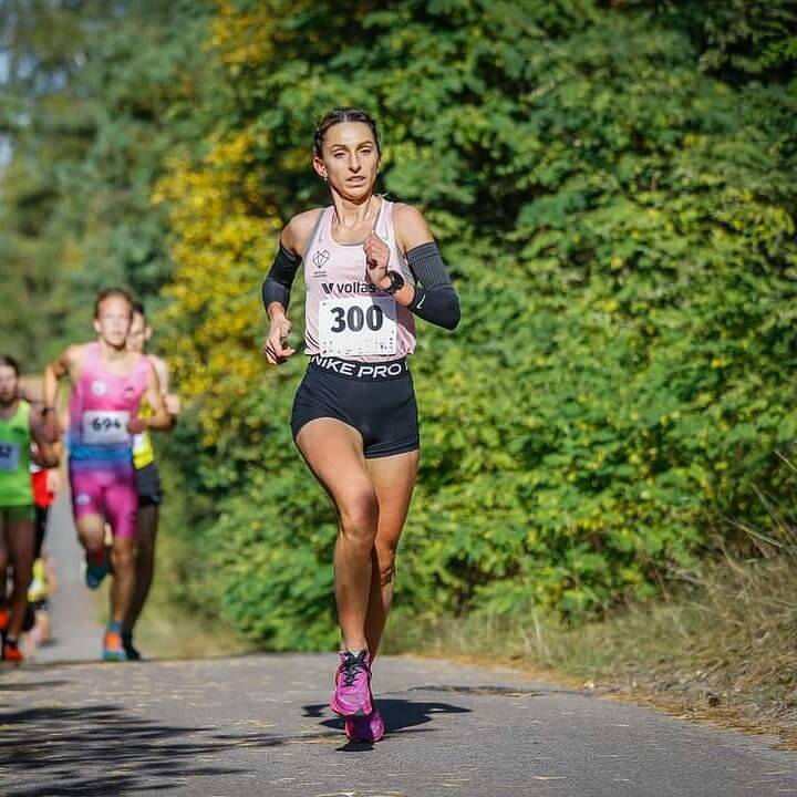 Valio: saldi pergalės akimirka po 21 km pasiekus finišą Vilniaus maratono bėgime.