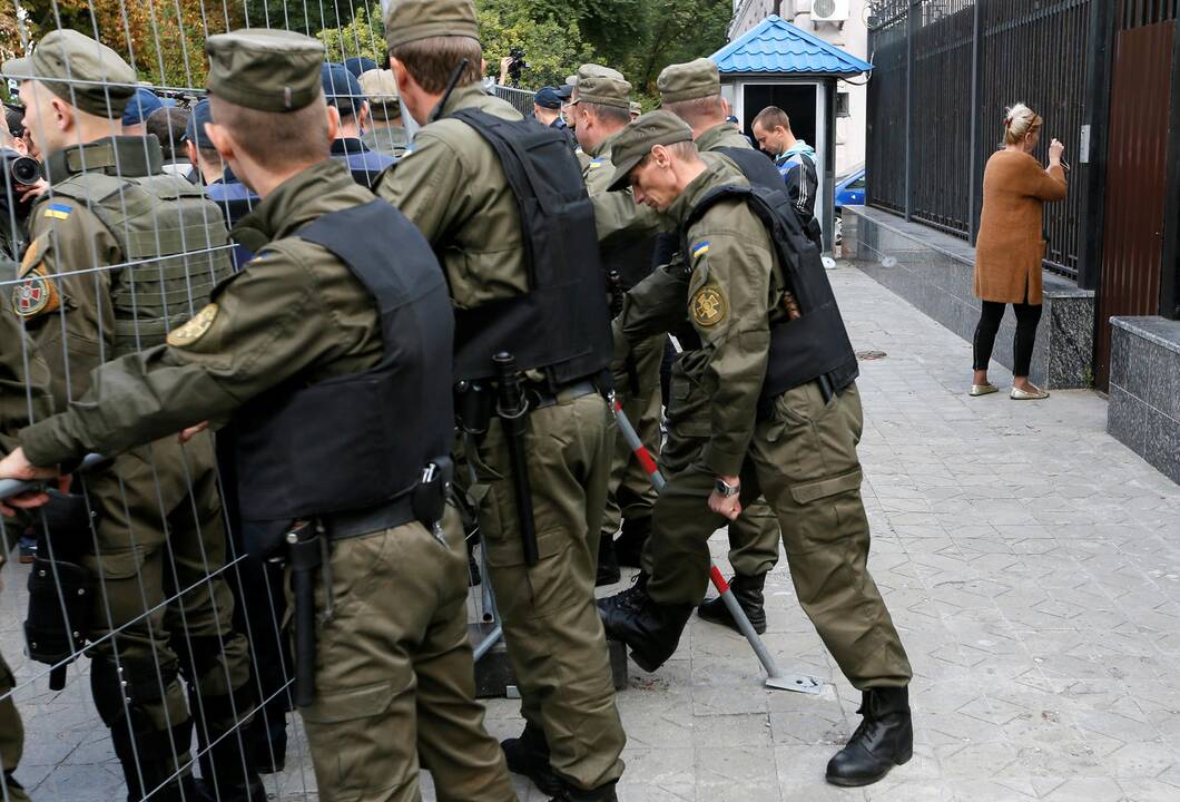 Protestas Kijeve prieš rinkimus Rusijoje