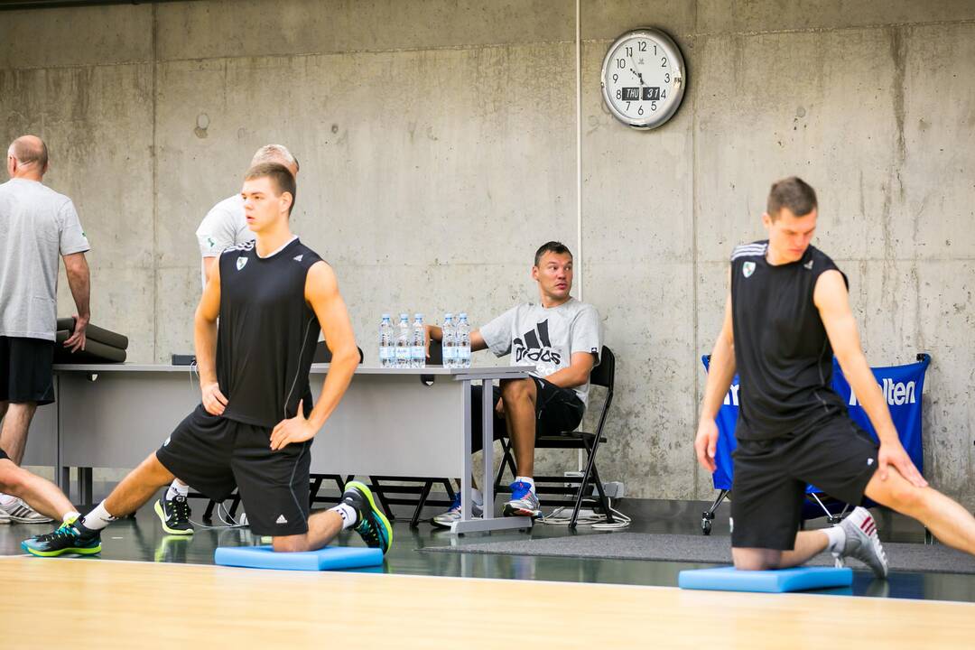 Pirmoji "Žalgirio" treniruotė