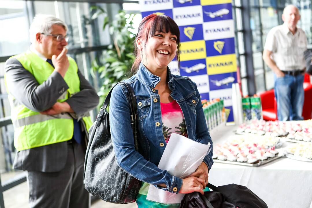 Iš Kauno oro uosto išlydėta penkiamilijonoji „Ryanair“ keleivė