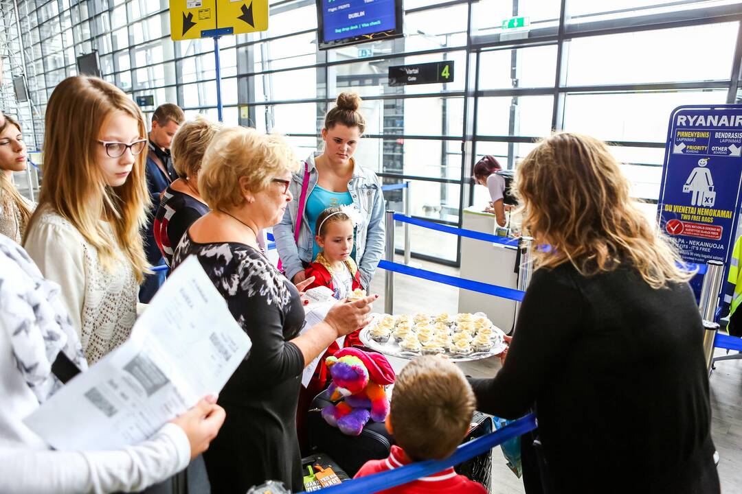 Iš Kauno oro uosto išlydėta penkiamilijonoji „Ryanair“ keleivė